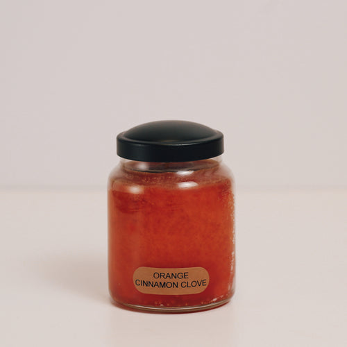 Orange Cinnamon Clove Scented Candle - 6 oz, Single Wick, Baby Jar