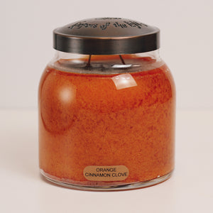 Orange Cinnamon Clove Scented Candle - 34 oz, Double Wick, Papa Jar