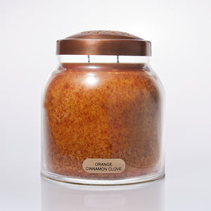 Orange Cinnamon Clove Scented Candle - 34 oz, Double Wick, Papa Jar