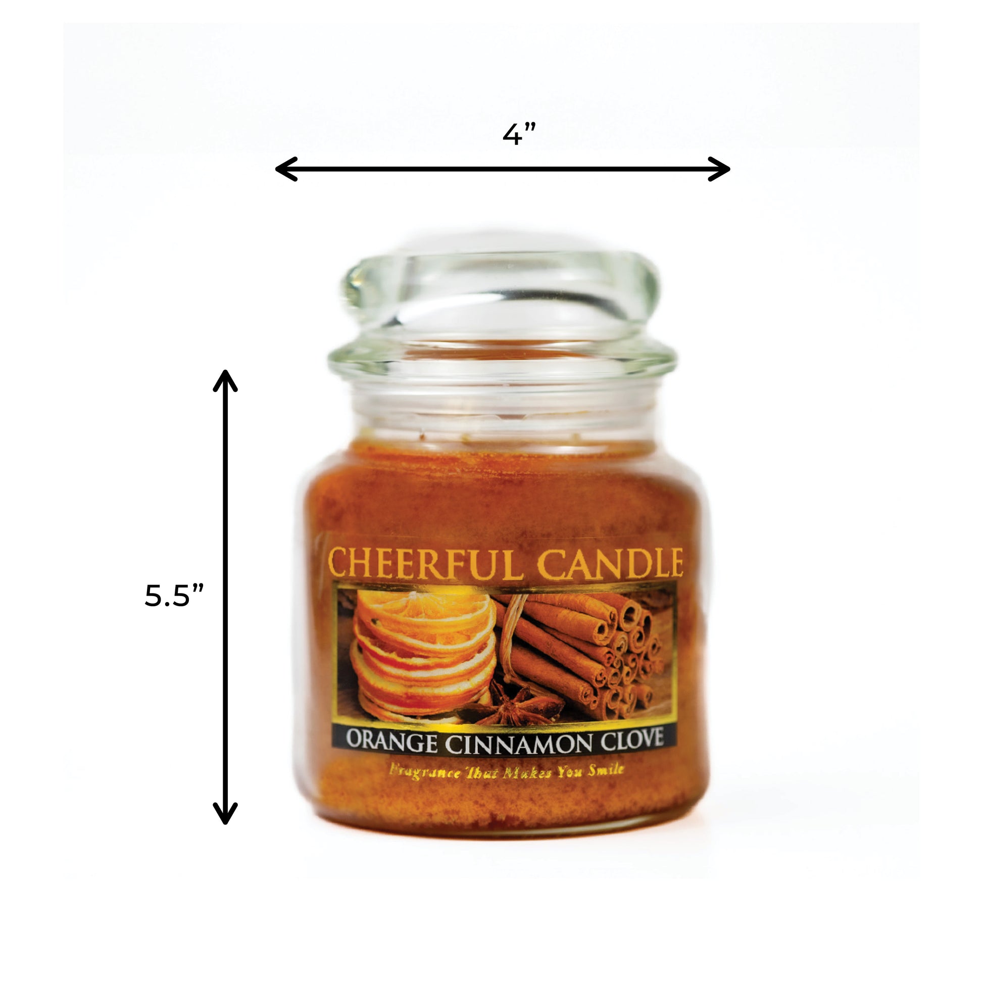 Orange Cinnamon Clove - 16 oz Cheerful Candle