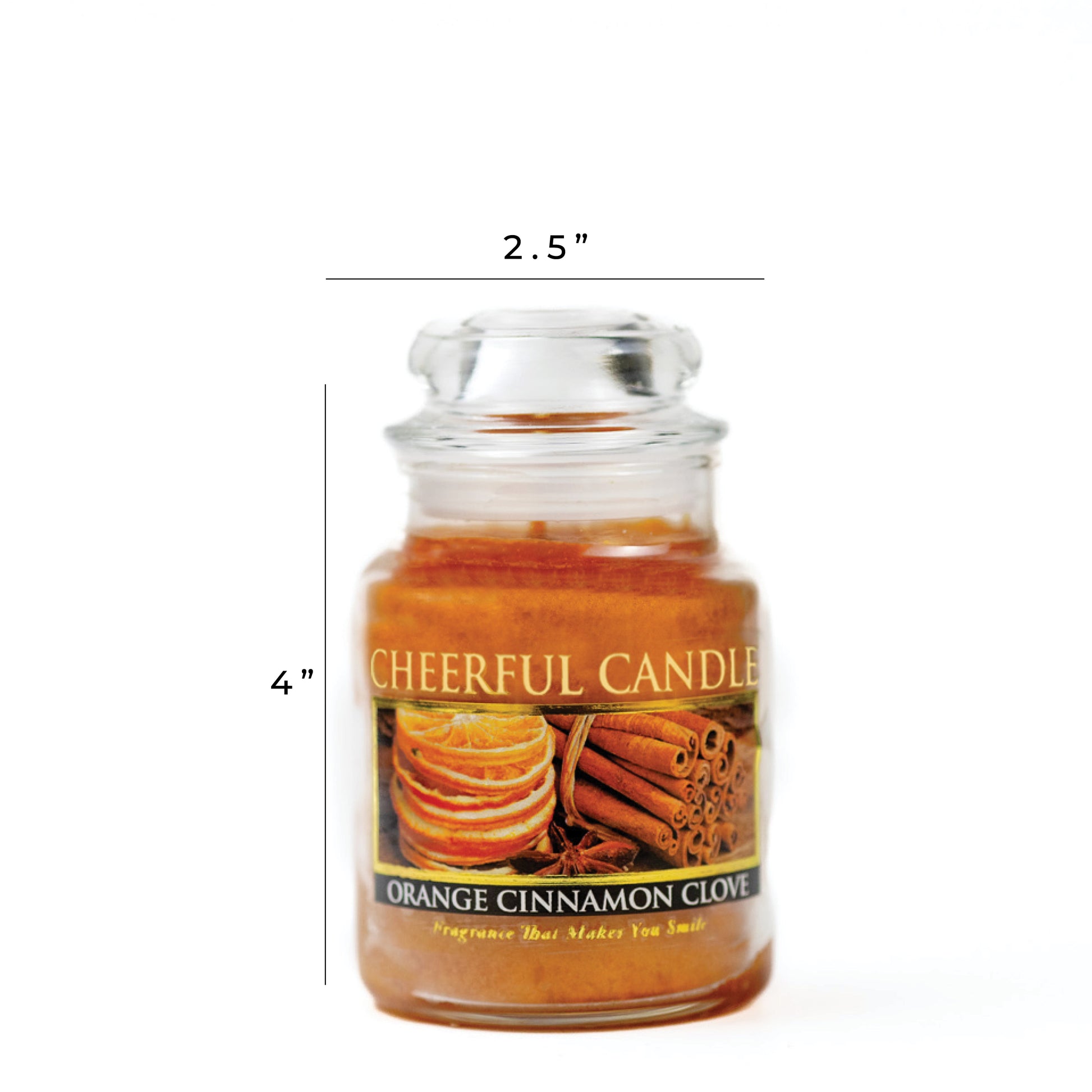 Orange Cinnamon Clove - 6 oz Cheerful Candle