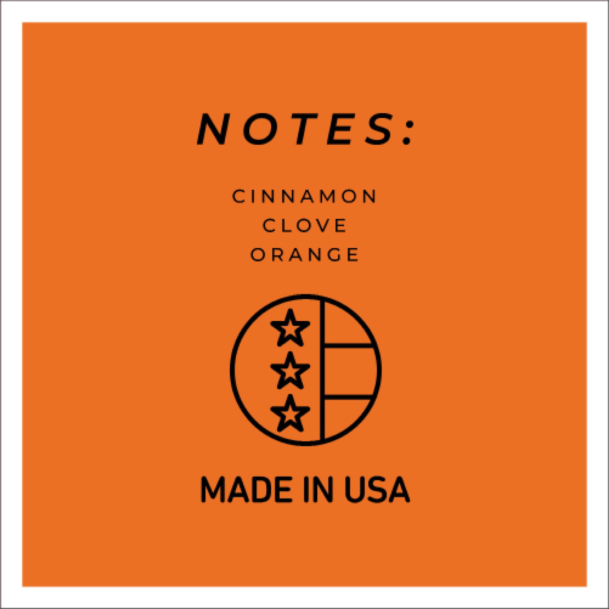Orange Cinnamon Clove - 6 oz Cheerful Candle