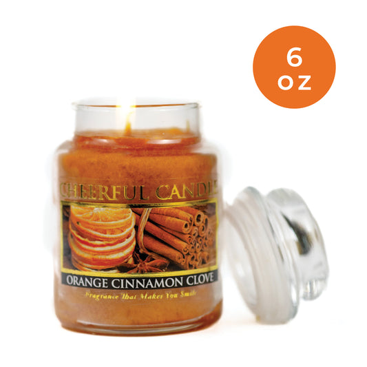 Orange Cinnamon Clove - 6 oz Cheerful Candle