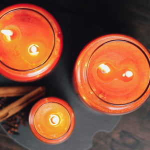 Orange Cinnamon Clove Scented Candle -24 oz, Double Wick, Cheerful Candle