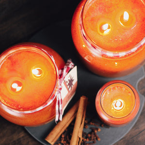 Orange Cinnamon Clove Scented Candle - 34 oz, Double Wick, Papa Jar