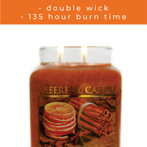 Orange Cinnamon Clove - 24 oz Cheerful Candle