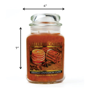 Orange Cinnamon Clove - 24 oz Cheerful Candle