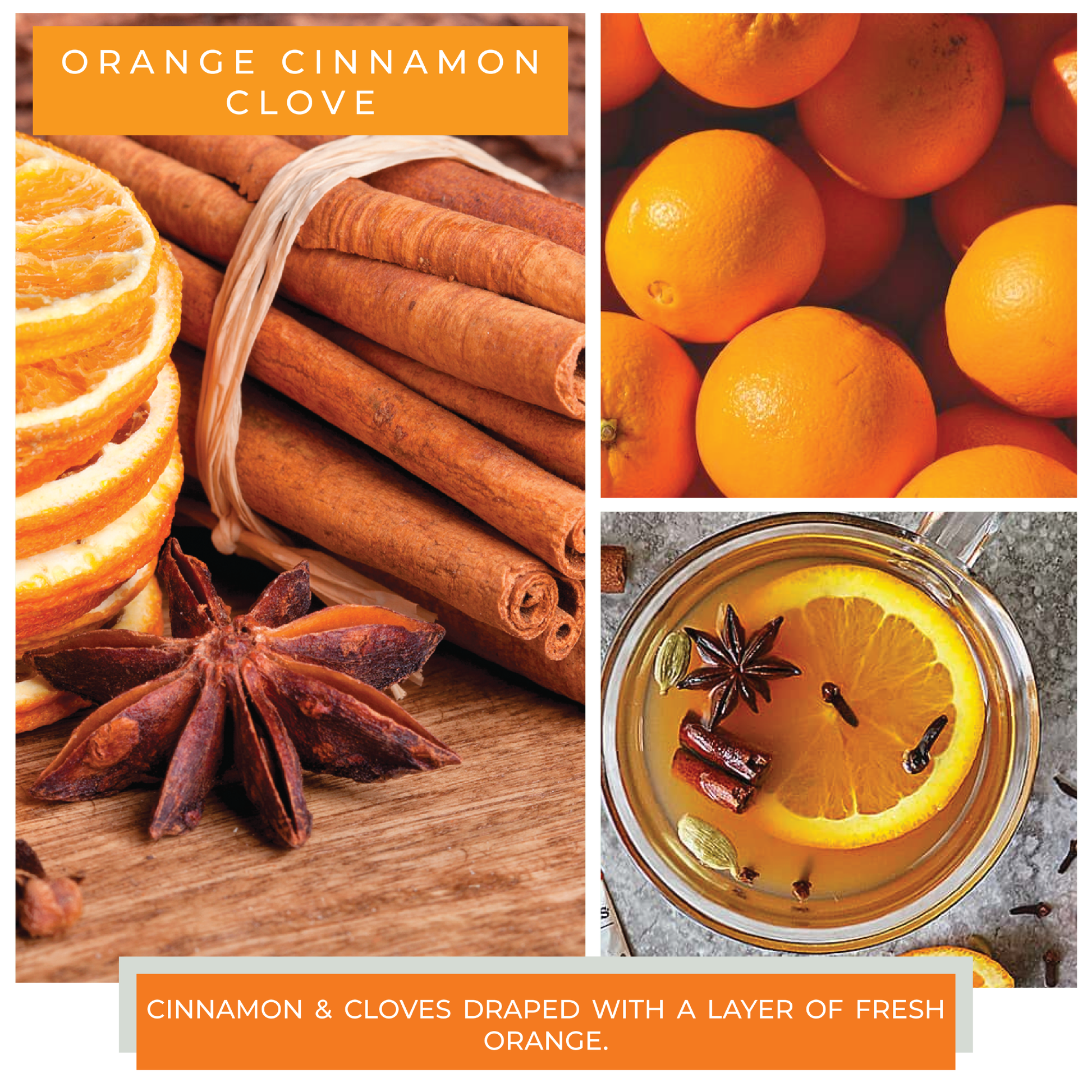 Orange Cinnamon Clove - 6 oz Baby Candle