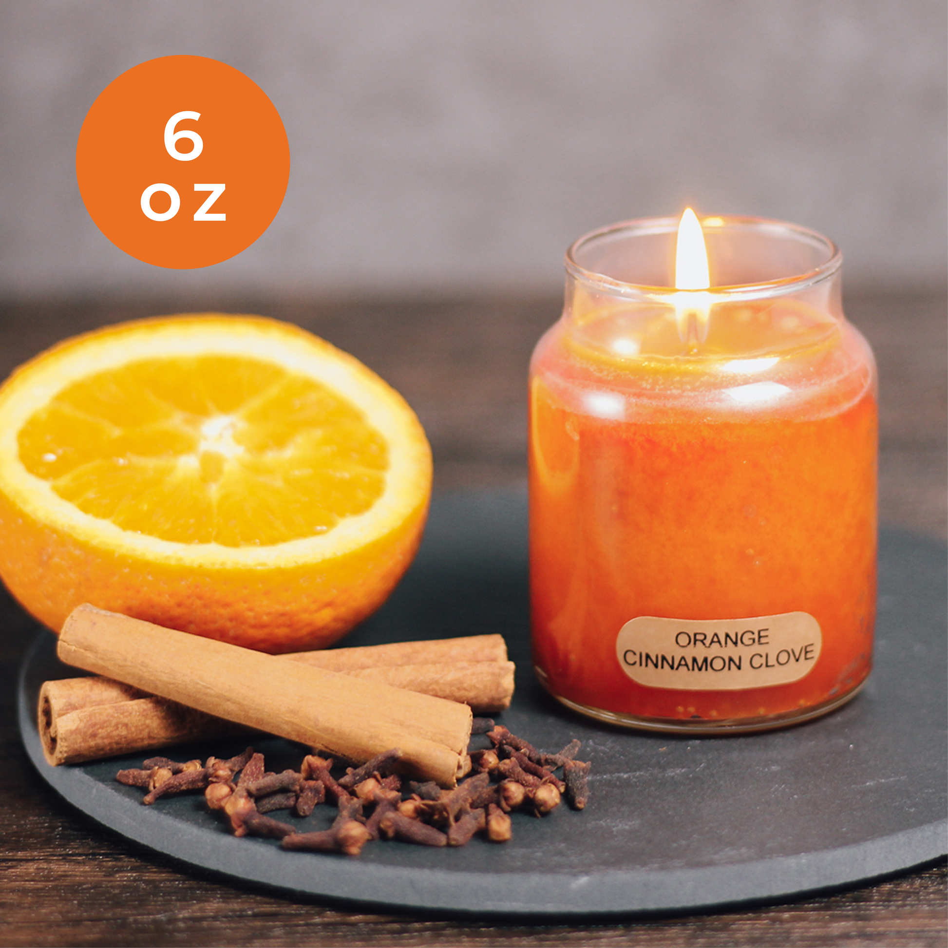 Orange Cinnamon Clove - 6 oz Baby Candle