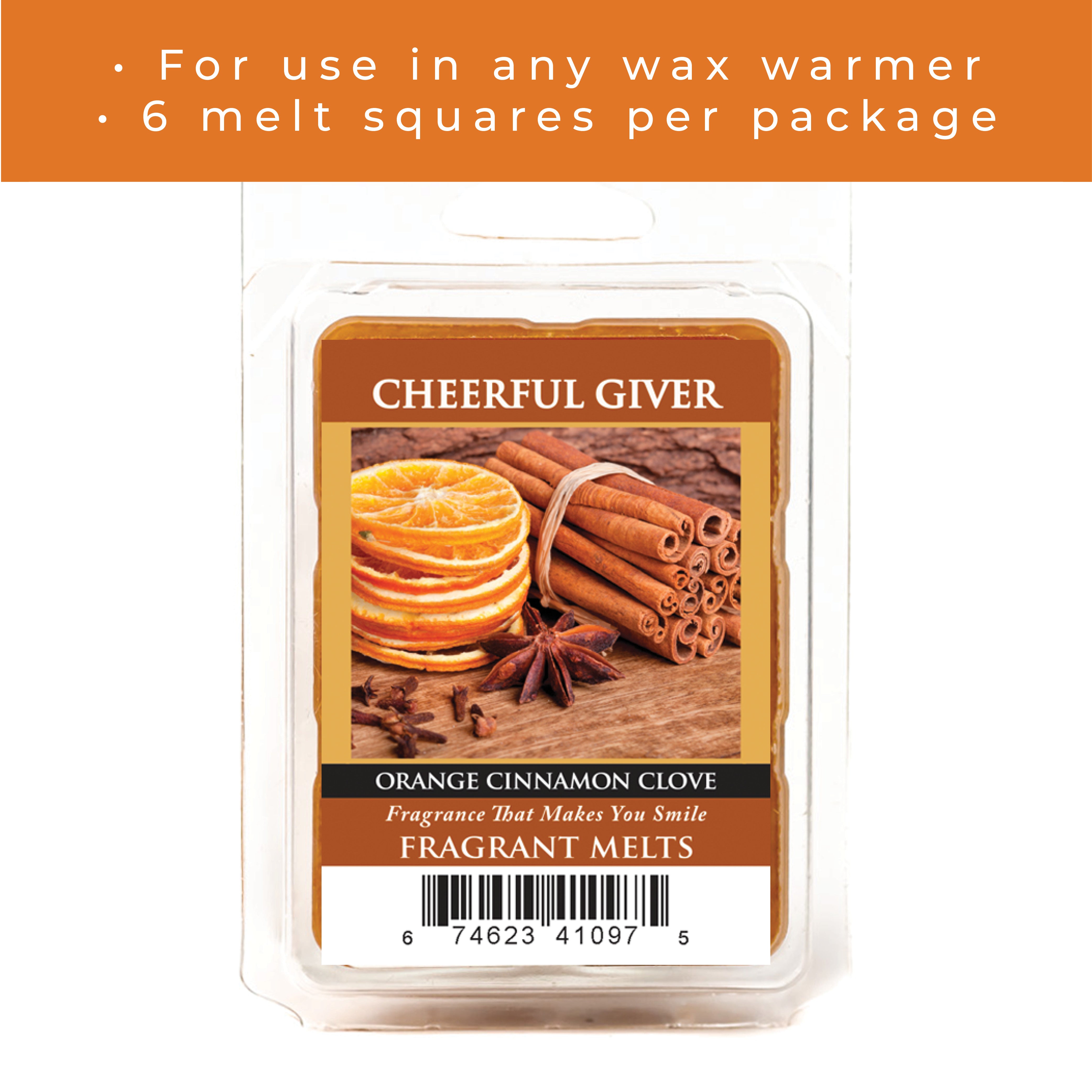 Orange Cinnamon Clove Wax Melts | A Cheerful Giver