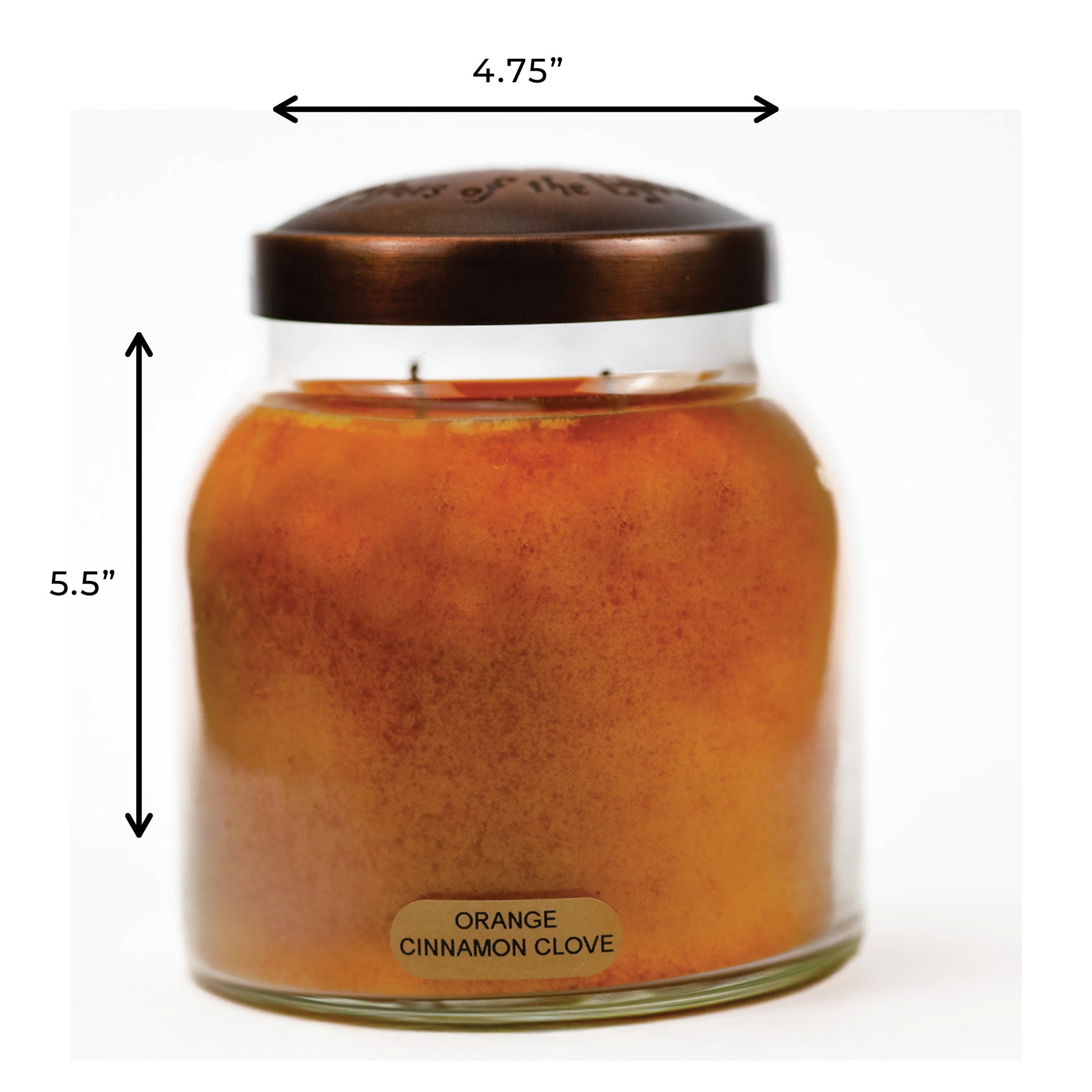 Orange Cinnamon Clove 34oz Jar Candle | A Cheerful Giver