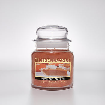 Papa's Pumpkin Pie Scented Candle -16 oz, Double Wick, Cheerful Candle
