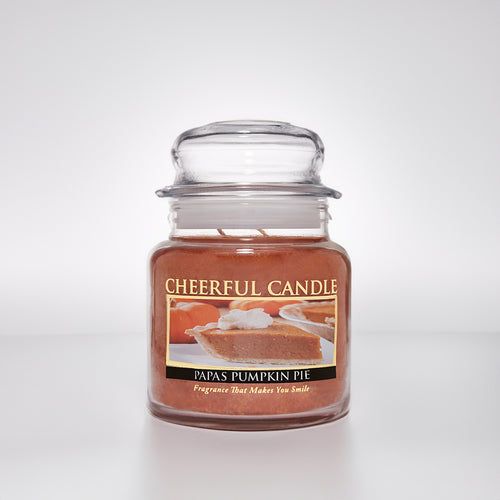 Papa's Pumpkin Pie Scented Candle -16 oz, Double Wick, Cheerful Candle