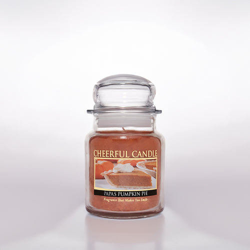 Papa's Pumpkin Pie Scented Candle - 6 oz, Single Wick, Cheerful Candle