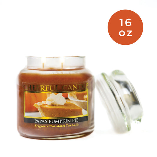 Papa's Pumpkin Pie - 16 oz Cheerful Candle