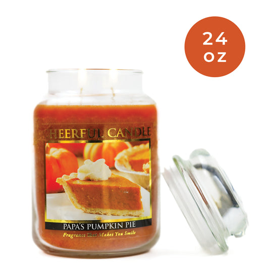 Papa's Pumpkin Pie - 24 oz Cheerful Candle