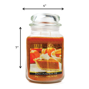 Papa's Pumpkin Pie - 24 oz Cheerful Candle