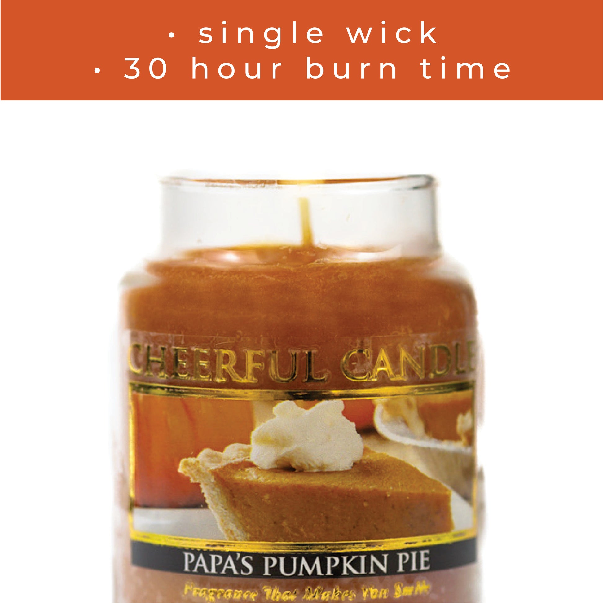 Papa's Pumpkin Pie - 6 oz Cheerful Candle