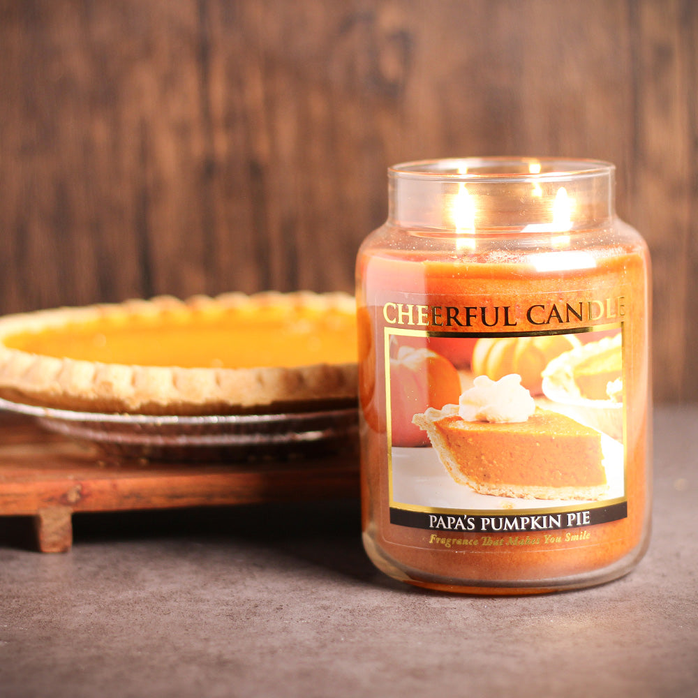 Papa's Pumpkin Pie - 24 oz Cheerful Candle