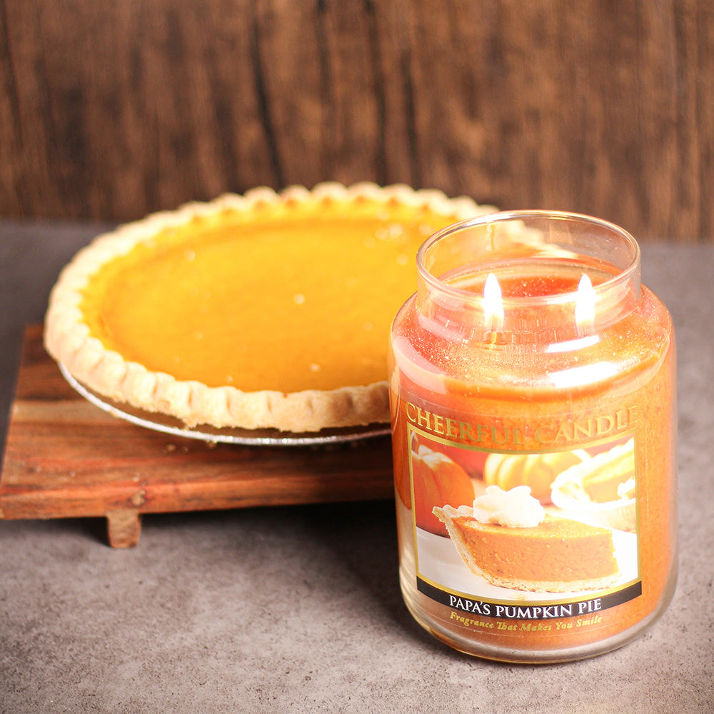 Papa's Pumpkin Pie - 24 oz Cheerful Candle