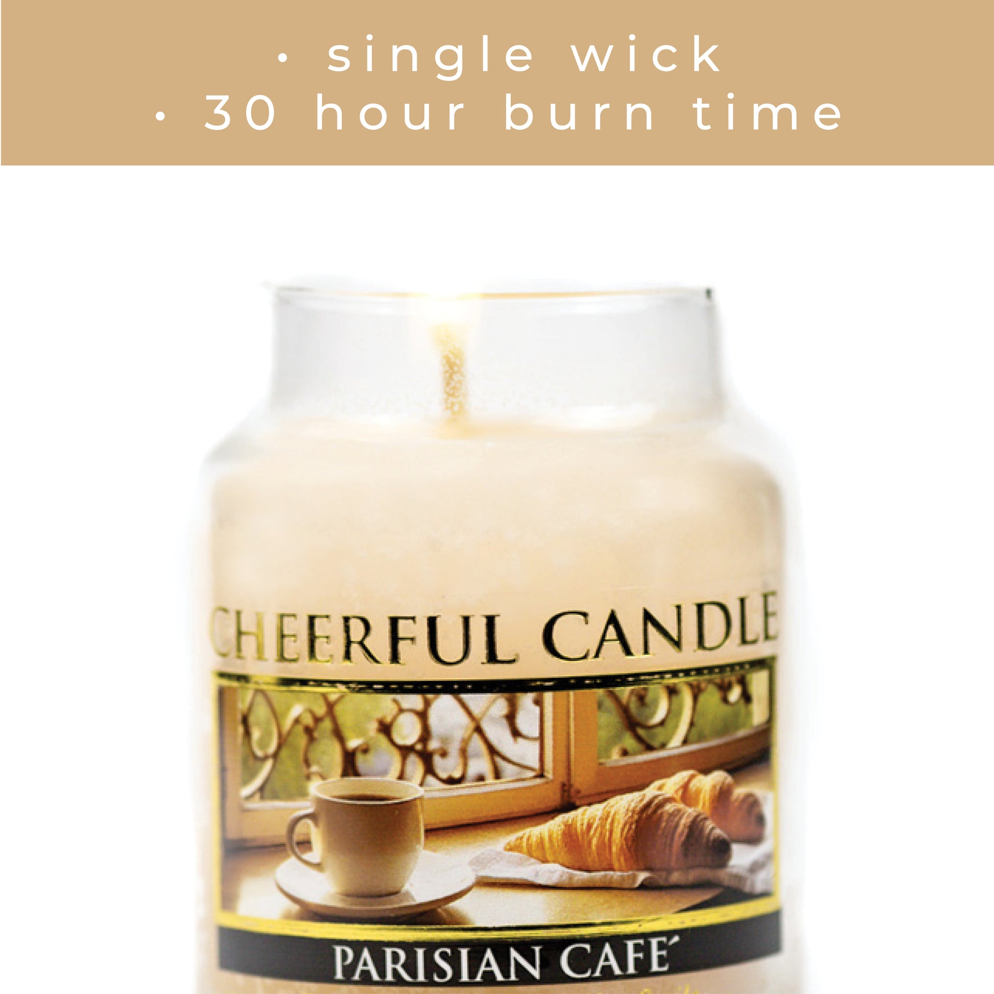 Parisian Cafe - 6 oz Cheerful Candle