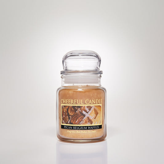 Pecan Belgium Waffles Scented Candle - 6 oz, Single Wick, Cheerful Candle