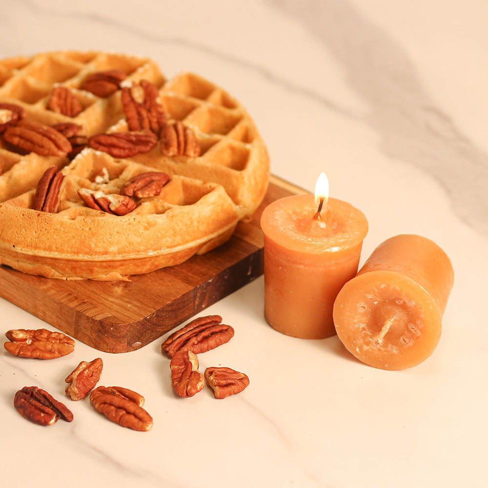 Pecan Belgium Waffles - Votives (set of 2)