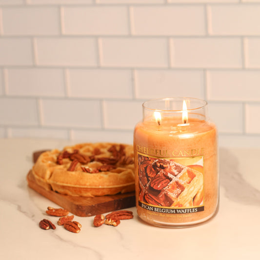 Pecan Belgium Waffles - 24 oz Cheerful Candle