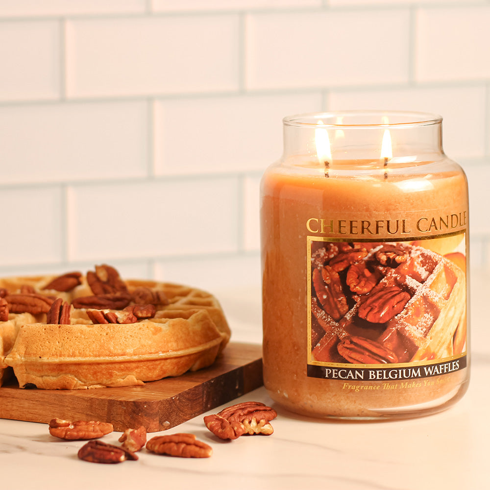 Pecan Belgium Waffles - 24 oz Cheerful Candle