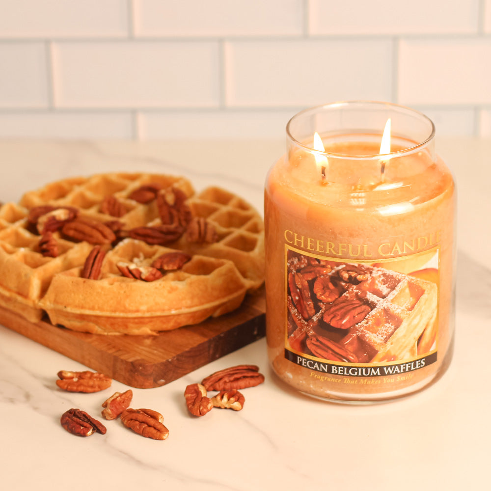 Pecan Belgium Waffles - 24 oz Cheerful Candle