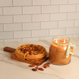 Pecan Belgium Waffles - 34 oz Papa Candle