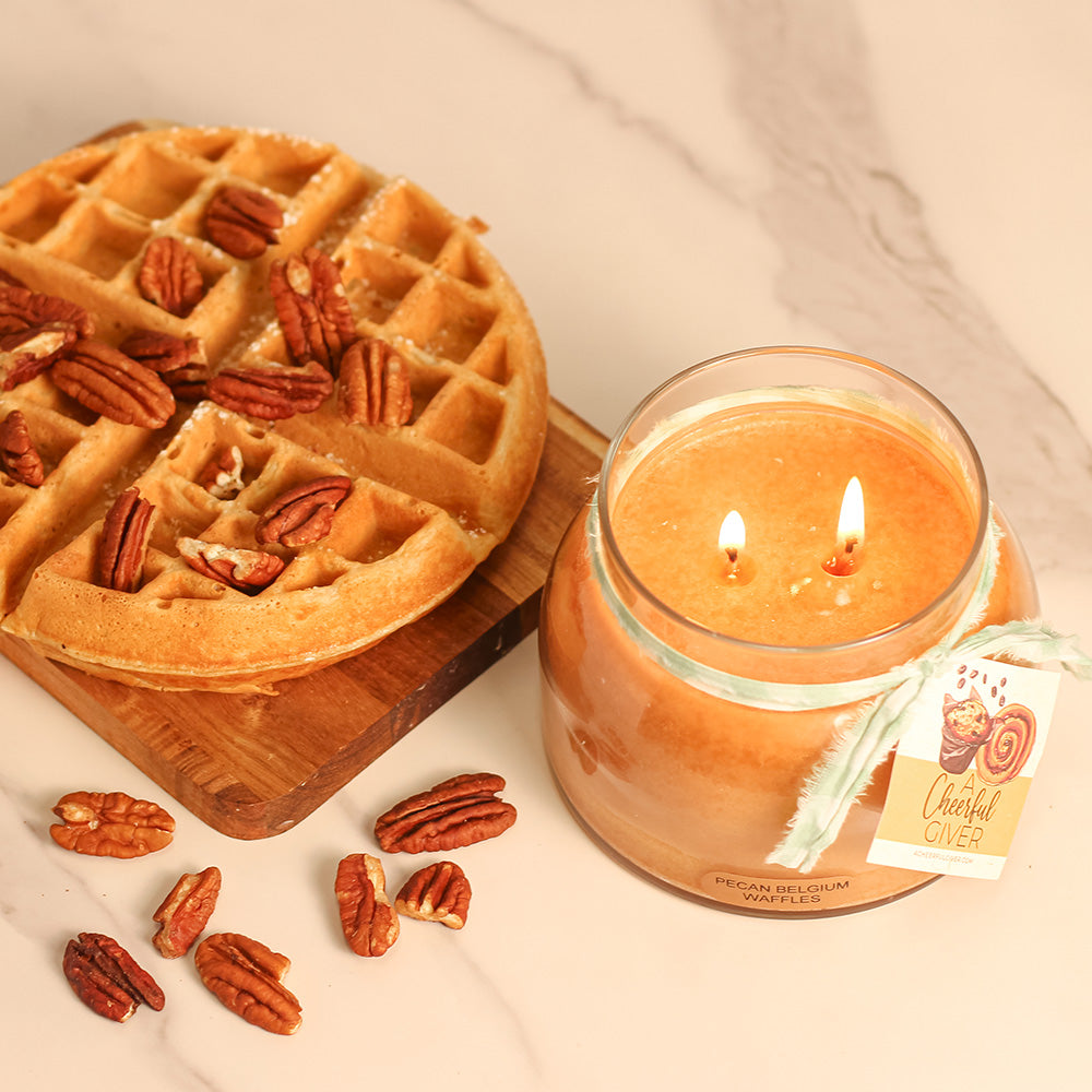 Pecan Belgium Waffles - 22 oz Mama Candle