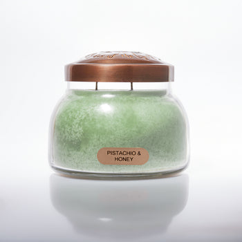 Pistachio & Honey Scented Candle - 22 oz, Double Wick, Mama Jar