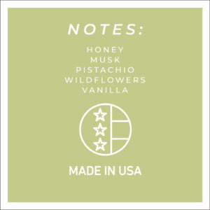 Pistachio & Honey - 16 oz Cheerful Candle