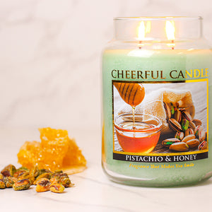 Pistachio & Honey - 24 oz Cheerful Candle