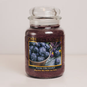 Plum Orchard Scented Candle -24 oz, Double Wick, Cheerful Candle