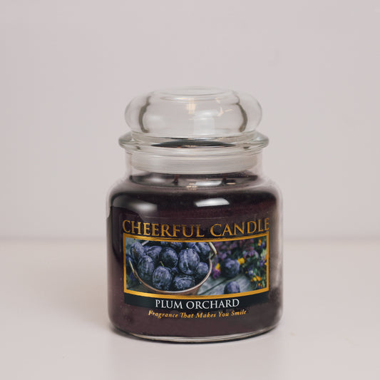 Plum Orchard Scented Candle -16 oz, Double Wick, Cheerful Candle