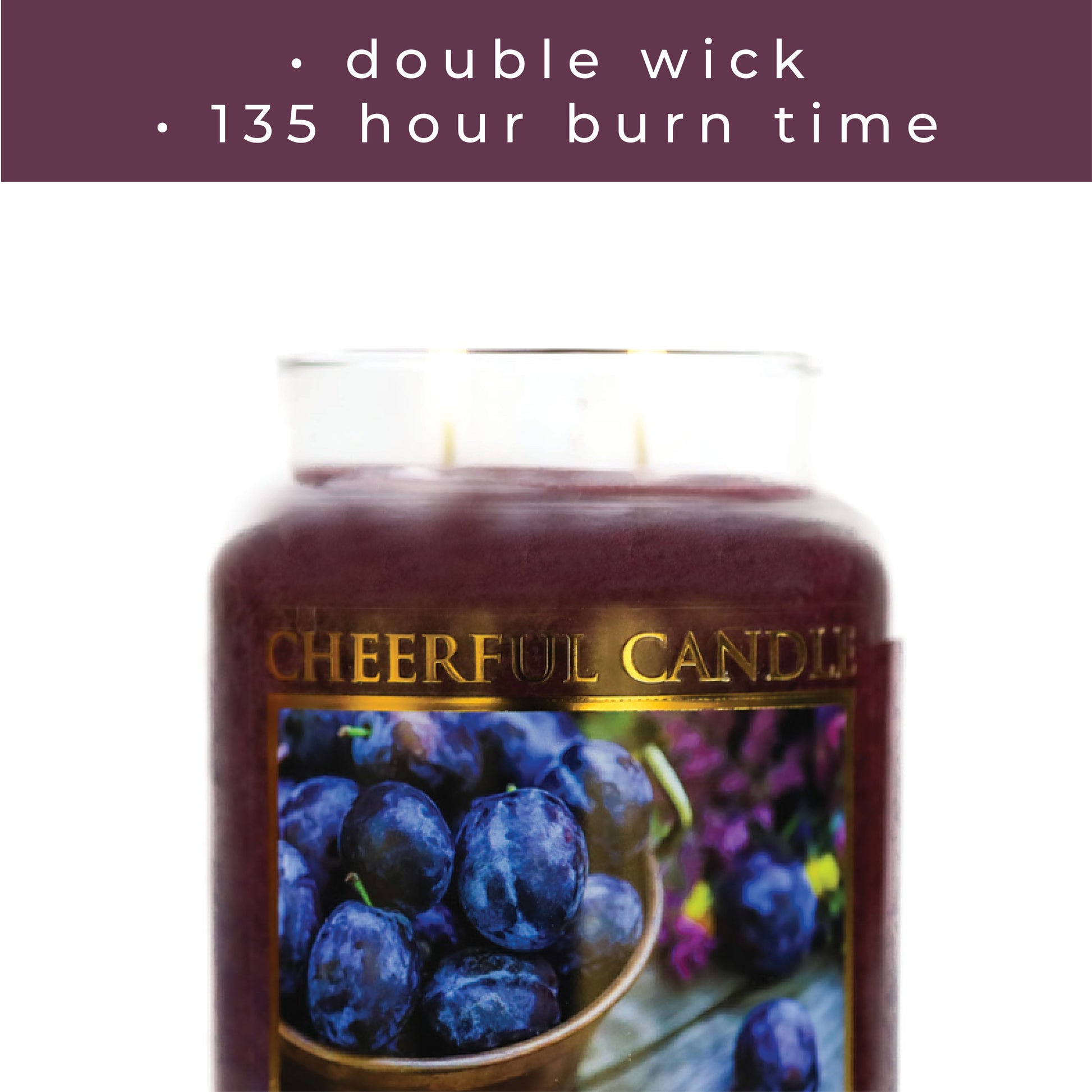 Plum Orchard - 24 oz Cheerful Candle