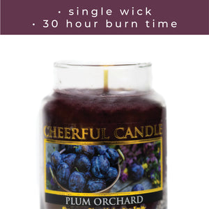 Plum Orchard - 6 oz Cheerful Candle