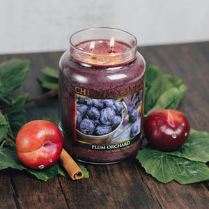 Plum Orchard Scented Candle -24 oz, Double Wick, Cheerful Candle