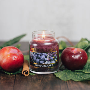 Plum Orchard Scented Candle - 6 oz, Single Wick, Cheerful Candle