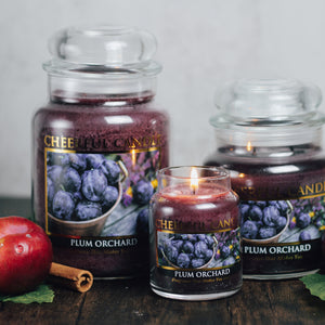 Plum Orchard Scented Candle -16 oz, Double Wick, Cheerful Candle