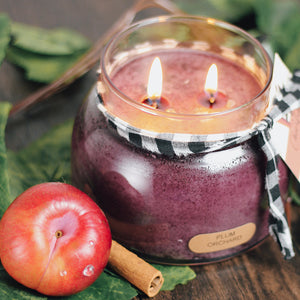 Plum Orchard Scented Candle - 22 oz, Double Wick, Mama Jar