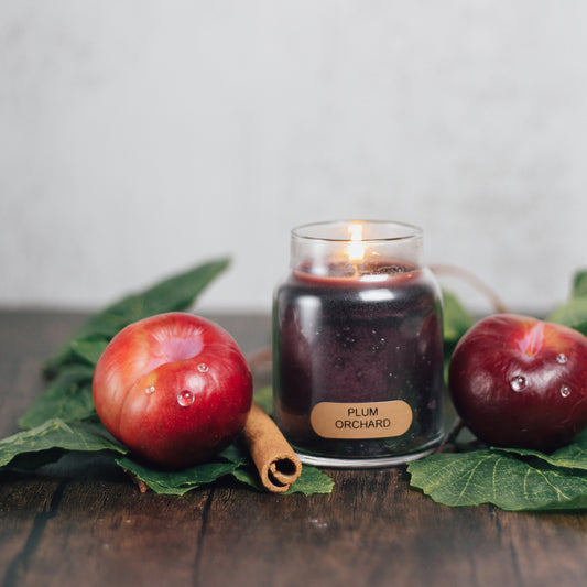 Plum Orchard Scented Candle - 6 oz, Single Wick, Baby Jar
