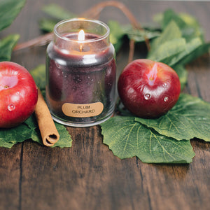 Plum Orchard Scented Candle - 6 oz, Single Wick, Baby Jar