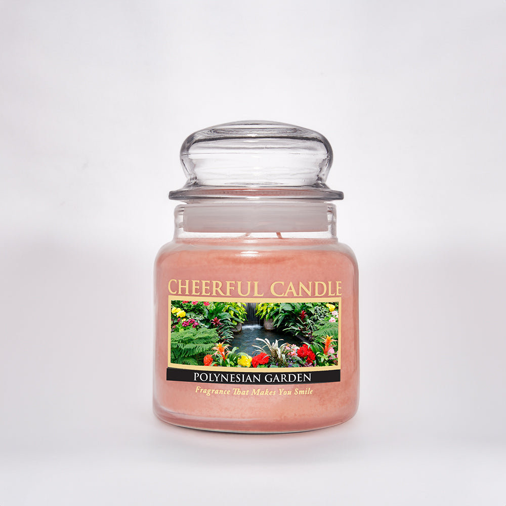 Polynesian Garden Scented Candle -16 oz, Double Wick, Cheerful Candle
