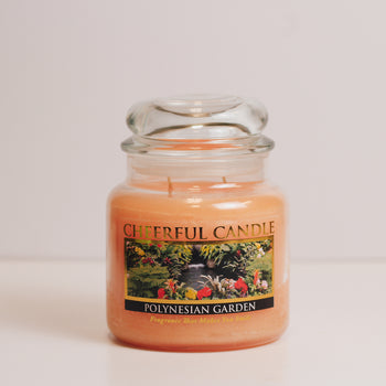 Polynesian Garden Scented Candle -16 oz, Double Wick, Cheerful Candle