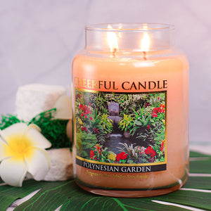 Polynesian Garden Scented Candle -24 oz, Double Wick, Cheerful Candle