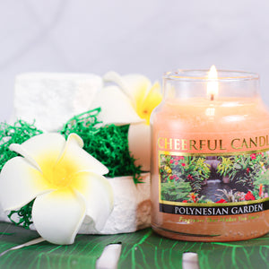 Polynesian Garden Scented Candle - 6 oz, Single Wick, Cheerful Candle