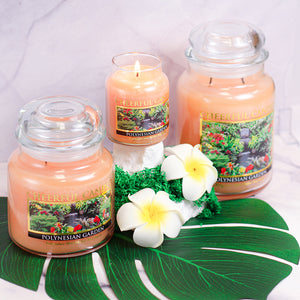 Polynesian Garden Scented Candle - 6 oz, Single Wick, Cheerful Candle